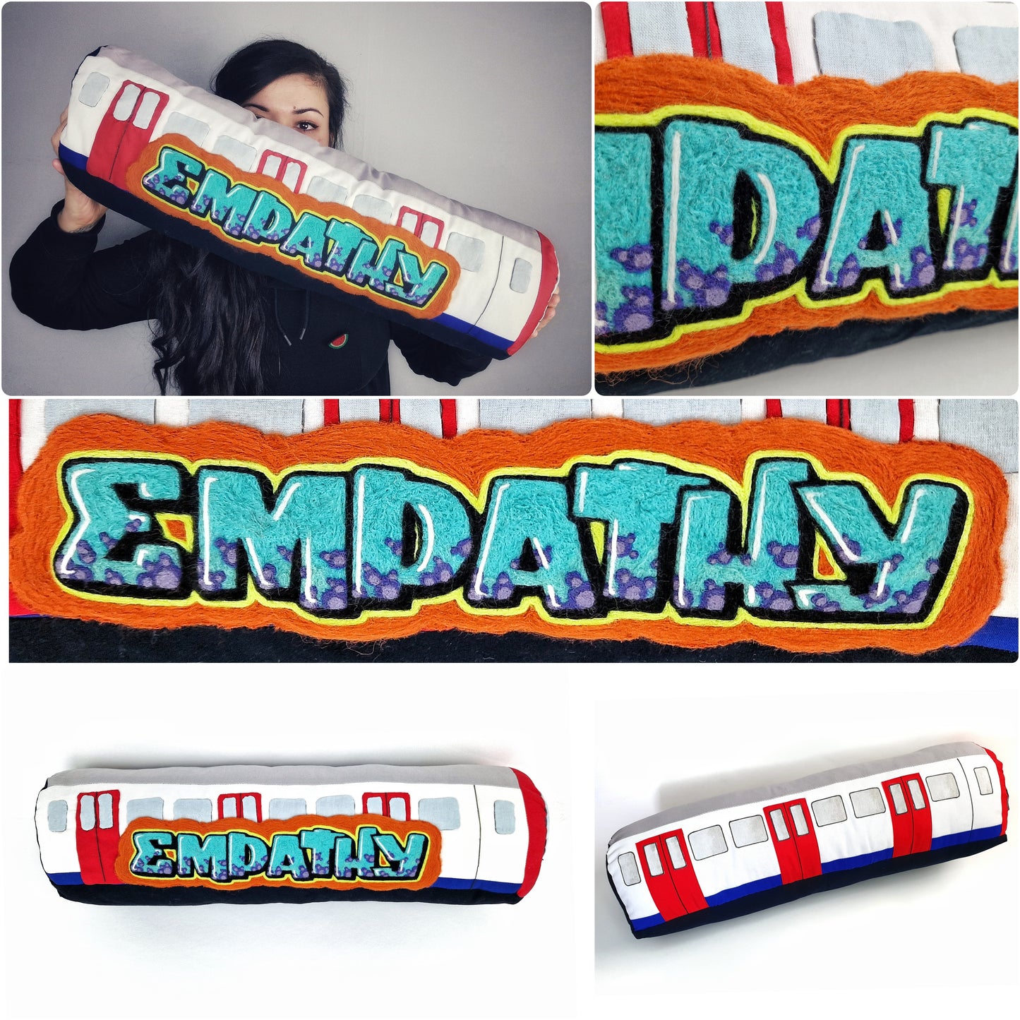 Custom Graffiti Train Cushions made to order
